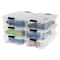 Iris® Stack & Pull™ Clear 26 Qt Box, 6 Pack
